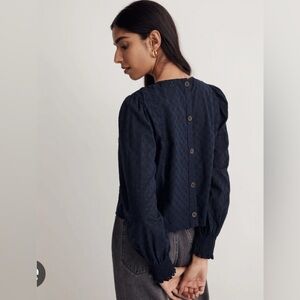 Madewell eyelet top nwot